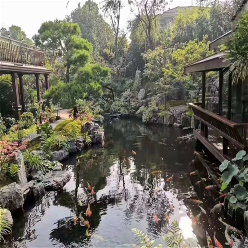 河津假山植物小鱼池